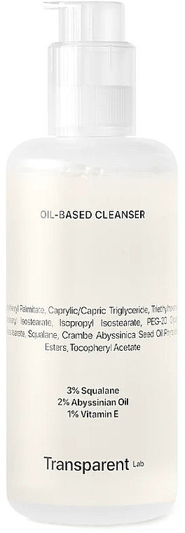 Płyn do makijażu - Transparent Lab Oil Based Cleanser — Zdjęcie N1