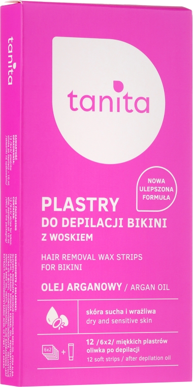 Plastry do depilacji bikini z olejem arganowym - Tanita Argan Oil — Zdjęcie N1
