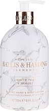 Zestaw prezentowy - Baylis & Harding White Tea & Neroli Hand Care Set (soap 500 ml + h/b/lotion 500 ml) — Zdjęcie N3