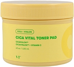 Rozświetlające płatki z tonikiem do twarzy - VT Cosmetics Cica Vital Toner Pad — Zdjęcie N1