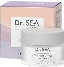 Kup Krem liftingujący do twarzy z kolagenem SPF15 - Dr. Sea Collagen Lifting Day Cream