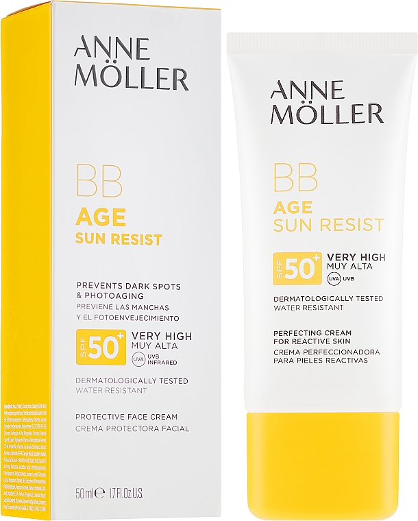 Przeciwsłoneczny krem BB do twarzy SPF 50+ - Anne Möller BB Age Sun Resist Perfecting Cream  — Zdjęcie N1