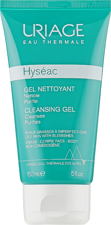 Łagodny żel oczyszczający do skóry mieszanej i tłustej - Uriage Hyséac Cleansing Gel Combination to Oily Skin
