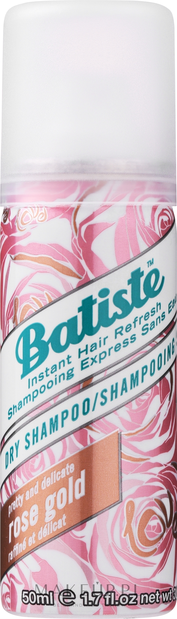 Suchy szampon do włosów - Batiste Dry Shampoo Rose Gold — Zdjęcie 50 ml