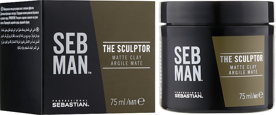 Matowa glinka utrwalająca do włosów dla mężczyzn - Sebastian Professional SEB MAN The Sculptor — Zdjęcie N2
