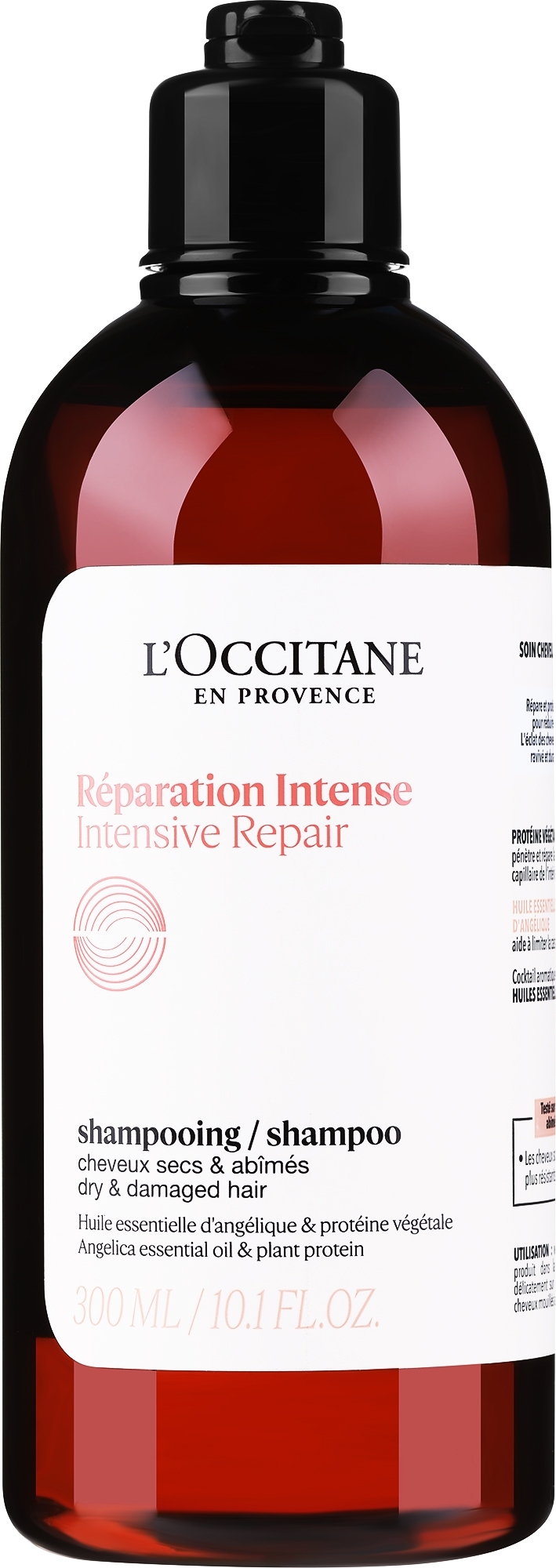 Odbudowujący szampon do włosów suchych i zniszczonych - L'Occitane Aromachologie Intense Repairing Shampoo — Zdjęcie 300 ml