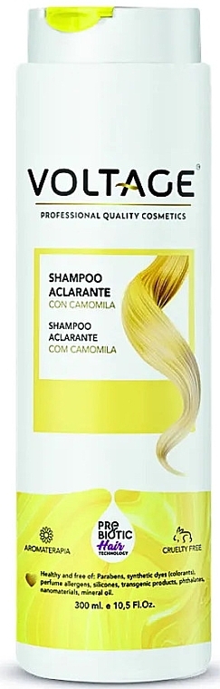 Rozjaśniający szampon z rumiankiem - Voltage Prebiotic Hair Technology Chamomile Lightening Shampoo — Zdjęcie N1