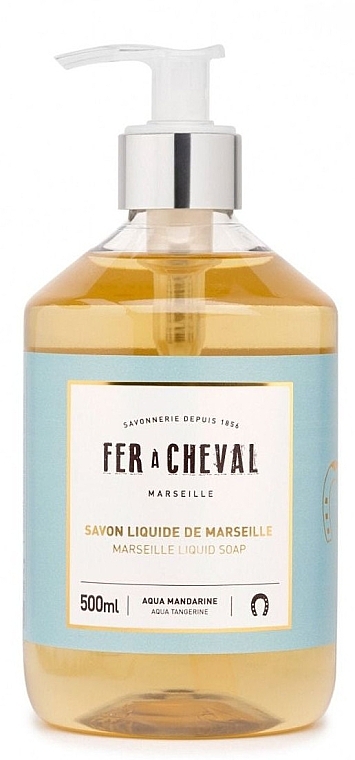 Mydło marsylskie w płynie Aqua Tangerine - Fer A Cheval Marseille Liquid Soap Aqua Mandarine — Zdjęcie N1