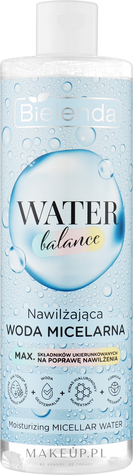 Nawilżająca woda micelarna - Bielenda Water Balance Moisturizing Micellar Water — Zdjęcie 400 ml