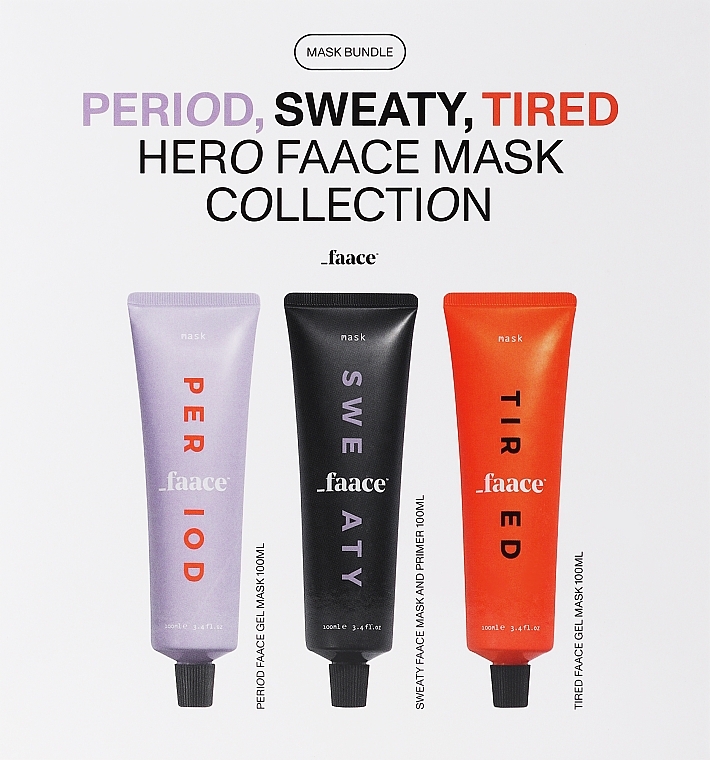 PRZECENA! Zestaw - Faace Three Hero Mask Collection (f/mask/100mlx3) * — Zdjęcie N1