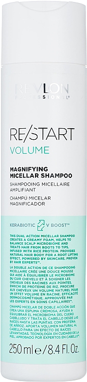 Szampon zwiększający objętość włosów - Revlon Professional Restart Volume Magnifying Micellar Shampoo — Zdjęcie N1