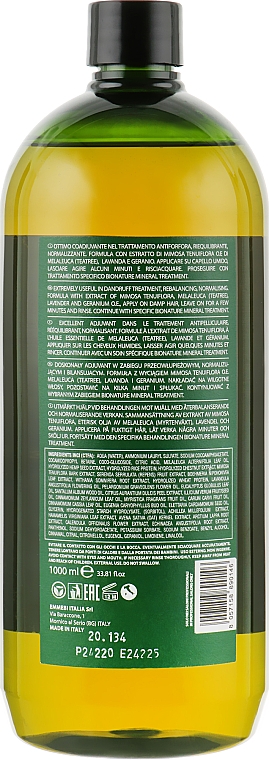 Szampon przeciwłupieżowy z olejkiem z drzewa herbacianego - Emmebi Italia BioNatural Mineral Treatment Anti-Dandruff Shampoo — Zdjęcie N4