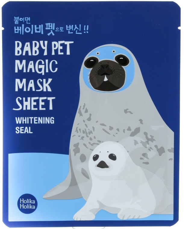 Maska na tkaninie Foka - Holika Holika Baby Pet Magic Mask Sheet Whitening Seal