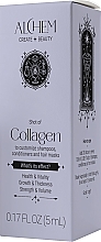 Kompleks na włosy - Pharma Group Laboratories Alchem Shot of Collagen — Zdjęcie N2