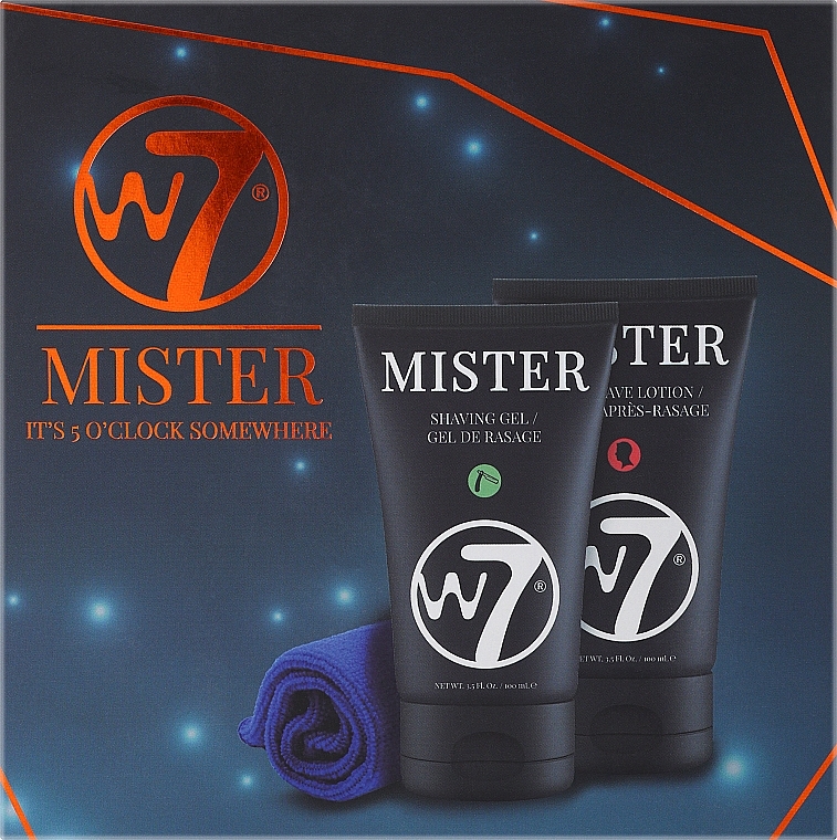 Zestaw - W7 Mister It's 5 O'clock Somewhere (sh/gel/100ml + ash/lot/100ml + acc/1pc) — Zdjęcie N1