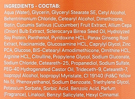 Odżywka regenerująca do zniszczonych włosów z argininą i witaminami - La Cabine Expert Repair Arginine + Vitamins Conditioner — Zdjęcie N2