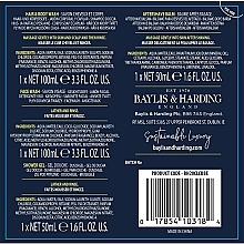 Zestaw dla mężczyzn - Baylis & Harding Men's Citrus Lime & Mint 4 Piece Box (hair/body/wash 100 ml + sh/gel 50 ml + face/wash 100 ml + a/sh/balm 50 ml) — Zdjęcie N2