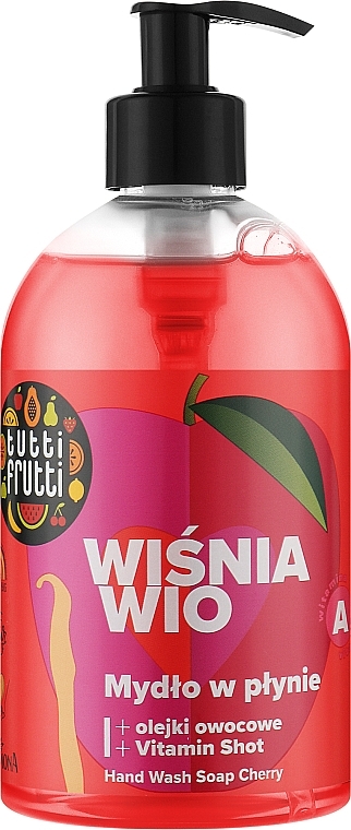 Mydło w płynie Wiśnia i porzeczka - Farmona Tutti Frutti Hand Wash Soap — Zdjęcie N1