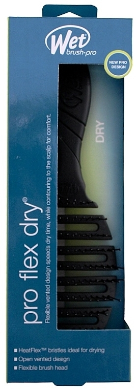 Szczotka do suszenia włosów z miękką rączką, czarna - Wet Brush Pro Flex Dry Black — Zdjęcie N2