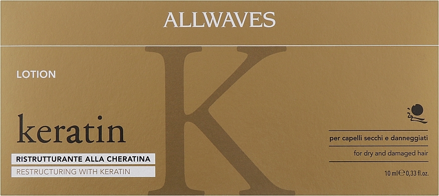 PRZECENA! Ampułki odmładzające włosy - Allwaves Reconstructuring Keratin Lotion * — Zdjęcie N1