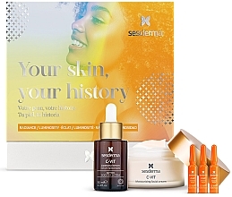 Zestaw - Sesderma Laboratories C-Vit Your Skin, Your History (serum/30ml + cr/50ml + ampoules/3x1.5ml) — Zdjęcie N3