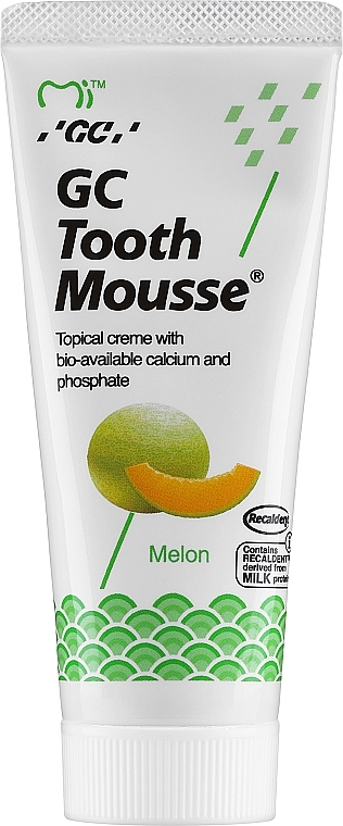 Krem dentystyczny bez fluoru - GC Tooth Mousse Melon — Zdjęcie N1