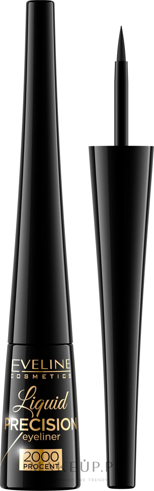 Eyeliner w płynie - Eveline Cosmetics Liquid Precision Liner 2000 Procent  — Zdjęcie Black