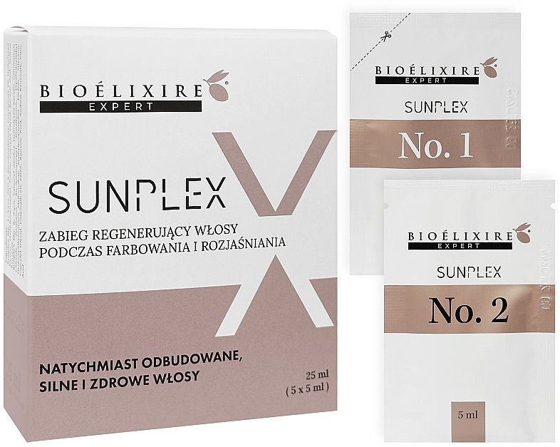 Zabieg regenerujący włosy podczas farbowania i rozjaśniania - Bioelixire Expert Sunplex — Zdjęcie N1