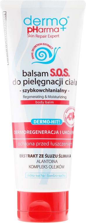 Szybkowchłanialny balsam SOS do pielęgnacji ciała Dermoregeneracja i ukojenie - Dermo Pharma