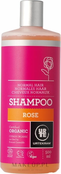 Organiczny szampon do włosów normalnych Róża - Urtekram Rose Shampoo Normal Hair — Zdjęcie 500 ml