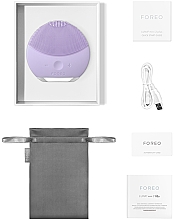 Soniczna szczoteczka do oczyszczania i masażu twarzy - Foreo Luna Mini 2 Plus Lavender — Zdjęcie N4