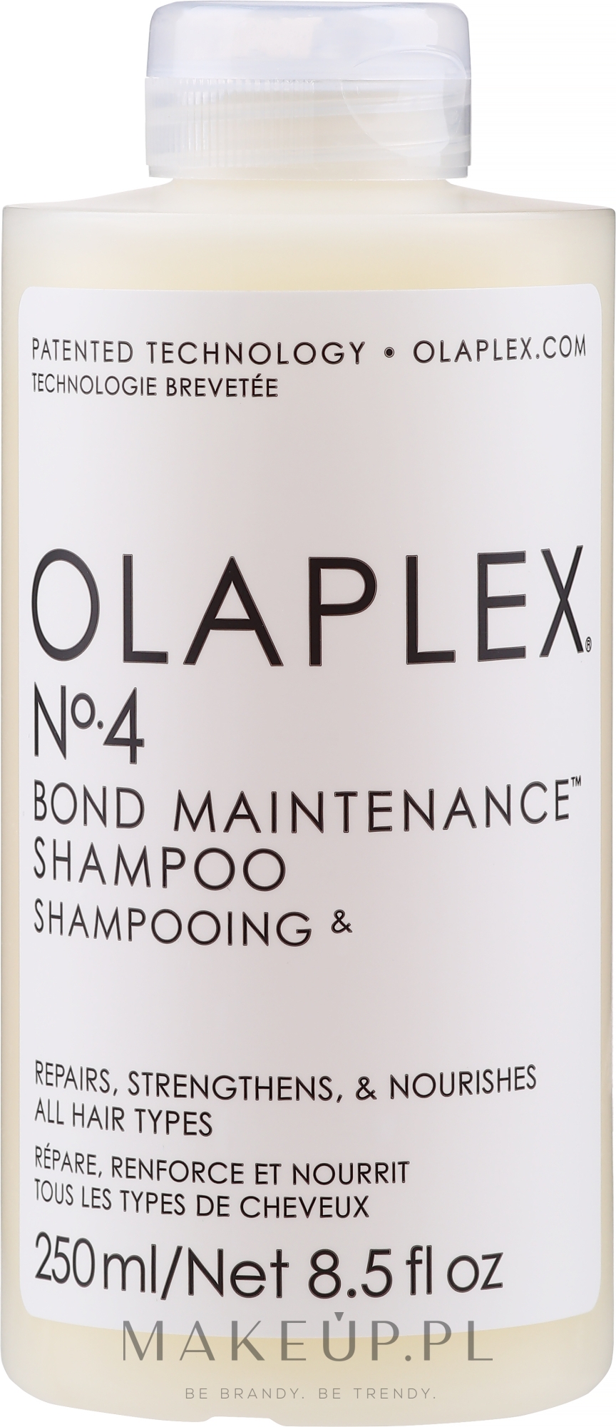 Regenerujący szampon nawilżający do wszystkich rodzajów włosów - Olaplex Professional Bond Maintenance Shampoo N°4 — Zdjęcie 250 ml