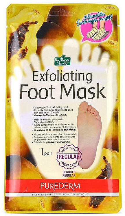Złuszczające skarpetki do stóp - Purederm Exfoliating Foot Mask — Zdjęcie N1