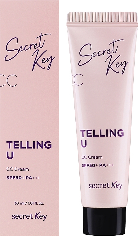 PRZECENA! Lekki krem CC - Secret Key Telling U CC Cream SPF 50 * — Zdjęcie N2