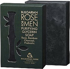 Oczyszczające mydło glicerynowe dla mężczyzn - Bulgarian Rose For Men Purifying Glycerin Soap — Zdjęcie N1