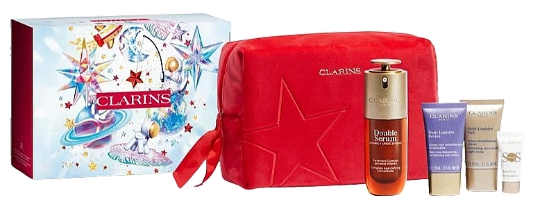 Zestaw, 5 produktów - Clarins Double Serum & Nutri-Lumiere Collection — Zdjęcie N1