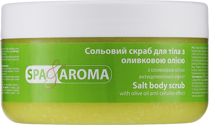 Solny peeling do ciała z oliwą z oliwek - Bioton Cosmetics Spa & Aroma Salt Body Scrub