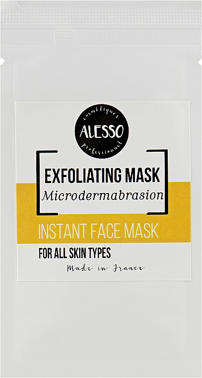 Rozpuszczalna maska do mikrodermabrazji-pellingów - Alesso Professionnel Instant Face Mask