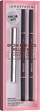 Zestaw do stylizacji brwi - Anastasia Beverly Hills Bae-sics Deluxe Kit Soft Brown (b/pencil/2x0.085g + b/gel/2.5ml) — Zdjęcie N1