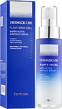 Serum do twarzy z komórkami macierzystymi - FarmStay Derma Cube Plant Stem Cell Super Active Ampoule Serum — Zdjęcie N2