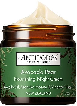 Odżywczy krem do twarzy na noc - Antipodes Avocado Pear Nourishing Night Cream — Zdjęcie N1