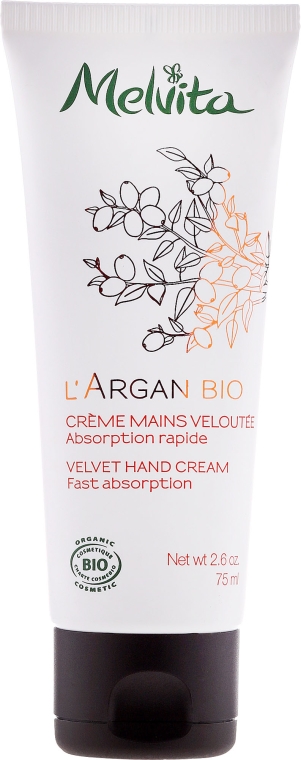 Aksamitny krem do rąk - Melvita L’Argan Bio Velvety Hand Cream — Zdjęcie N1
