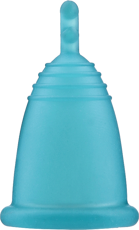 Kubeczek menstruacyjny, rozmiar S, niebieski - MeLuna Soft Menstrual Cup Stem — Zdjęcie N1