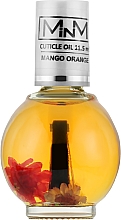 Kup Oliwka do skórek z pędzelkiem i suszonymi kwiatami mango i pomarańczy - M-in-M Mango Orange