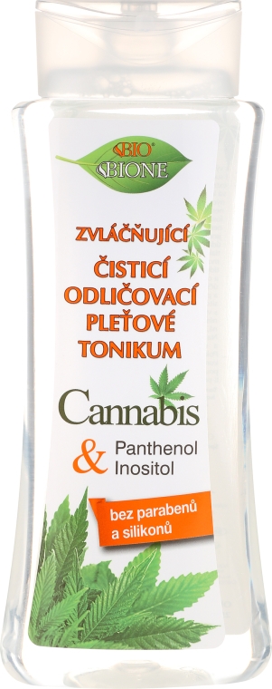 Kojący i nawilżający tonik do twarzy z olejem konopnym - Bione Cosmetics Cannabis Tonic