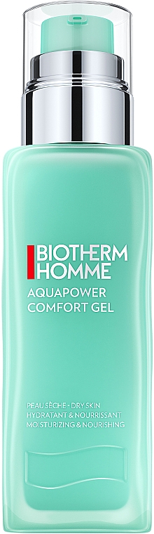 Zaawansowany żel z efektem nawilżenia i odżywienia dla suchej skóry twarzy mężczyzn - Biotherm Homme Aquapower Comfort Gel — Zdjęcie N1
