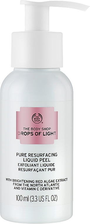 Płynny peeling do twarzy - The Body Shop Drops of Light Pure Resurfacing Liquid Peel