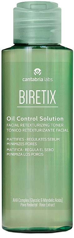 Toner do twarzy - Cantabria Labs Biretix Oil Control Solution Facial Retexturizing Toner — Zdjęcie N1