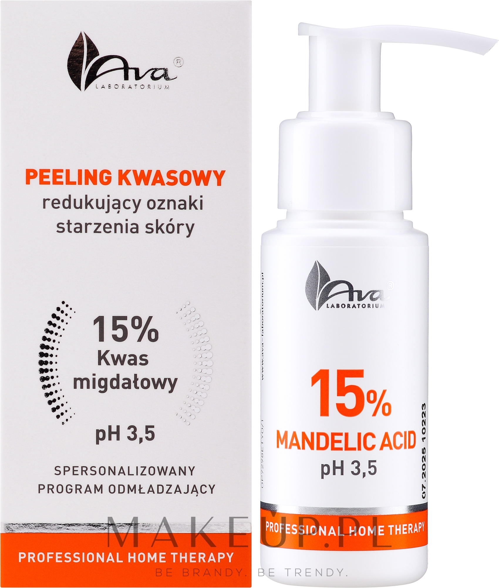 Peeling kwasowy do twarzy 15% - Ava Laboratorium Professional Home Therapy — Zdjęcie 50 ml
