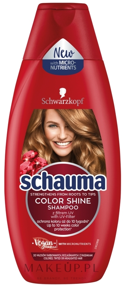 Szampon do włosów farbowanych i rozjaśnianych - Schauma Color Shine Shampoo — Zdjęcie 250 ml